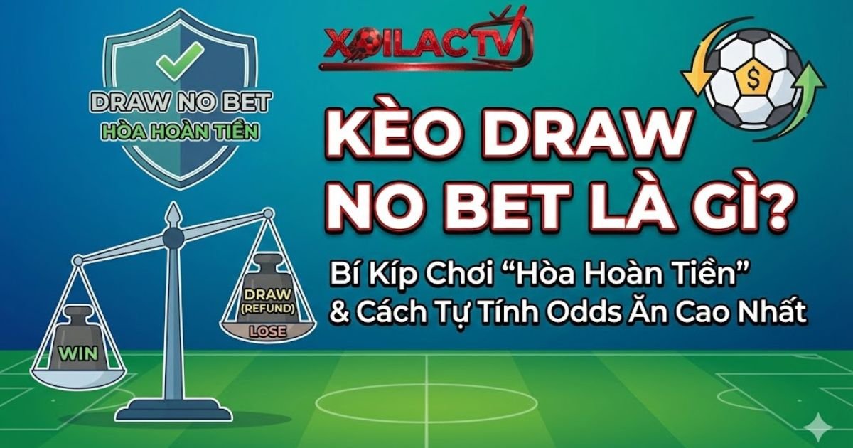 Kèo Draw No Bet Là Gì? Bí Kíp Chơi “Hòa Hoàn Tiền” & Cách Tự Tính Odds Ăn Cao Nhất 2026