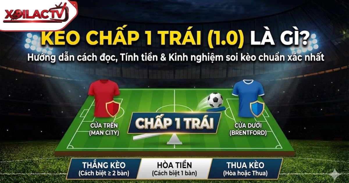 Kèo Chấp 1 Trái Là Gì? Hướng Dẫn Cách Đọc, Tính Tiền Và Kinh Nghiệm Soi Kèo Chuẩn Xác Nhất