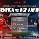 Nhận định bóng đá Benfica vs AGF Aarhus 02h00 ngày 21/08 vòng play-off Europa League chi tiết trên Xoilac TV.
