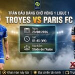Nhận định bóng đá trận Troyes vs Paris FC vòng 1 Ligue 1 2026/27, soi kèo chi tiết từ chuyên gia Xoilac TV.