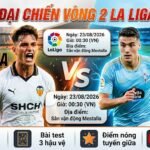 Nhận định trực tiếp trận đấu Valencia vs Celta Vigo vòng 2 La Liga 2026. Xem bóng đá siêu mượt, không giật lag trên hệ thống Xoilac TV.
